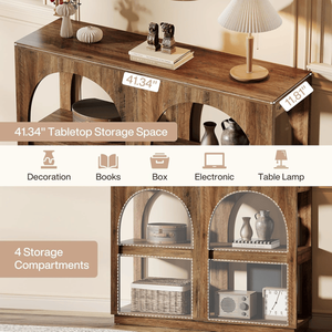 Consolle da soggiorno lunga, non difettosa, con supporto, nessun rimborso o sostituzione. - Product Image 6