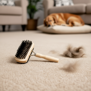 Pettine per animali domestici Yommy a doppia faccia con manico in legno da 10 cm per la toelettatura di cani e gatti - Product Image 3