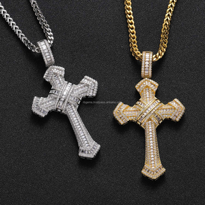 Joyería Fina de Plata de Ley 925 de Alta Calidad, Diseño Hip Hop Personalizado, Colgante de Diamante Moissanita, Colección de Moda Munjani - Product Image 4