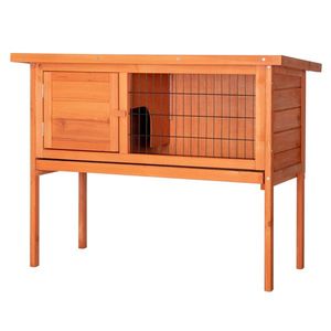 กรงสัตว์เลี้ยงไม้กันน้ำ Natura ขนาด 36 นิ้ว แบบชั้นเดียว สำหรับไก่ กระต่าย หรือสัตว์ปีก บ้านไก่หรือกรงไก่แบบชั้นเดียว - Product Image 4