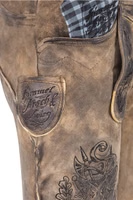 Shorts en Lederhosen bavarois pour hommes, brodés, pantalons traditionnels Trachten, vêtements décontractés pour l'Oktoberfest - Product Image 4