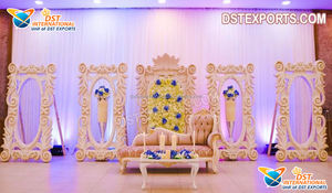 Floral Carved Frp <b>Frame</b> for Wedding Stage Low Budget Wedding Stage <b>Backdrop</b> <b>Frame</b> Indian Wedding Reception Stage <b>Backdrop</b> <b>Frame</b> - Product Image 6