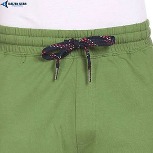 Shorts Bermuda en Coton Vert pour Homme, Taille Mi-Haute, Cordon Élastique, Poches Décontractées, Respirant, Séchage Rapide, Tissu Oxford Tricoté - Product Image 2