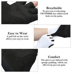 Gants de cyclisme demi-doigts antidérapants de haute qualité – Offre spéciale – Gants de sport personnalisés pour le cyclisme et la course à vélo – Idéaux pour l'été - Product Image 6