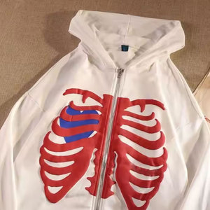 Sweat à capuche unisexe de qualité supérieure en tissu français, style streetwear, épais et lourd, en coton, imprimé effet poudre - Product Image 5