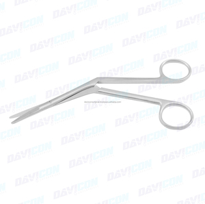 Tijera Nasal de caballero estándar, profesional, alta calidad, curvada de 18cm, tijeras médicas, superventas - Product Image 3