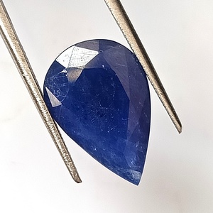 Saphir bleu naturel de Birmanie de 8,65 carats, taille poire, 11,5x17x5mm, non chauffé, pierre précieuse non montée - Product Image 4