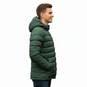 Veste matelassée imperméable et chaude pour homme, style streetwear personnalisé, tailles plus grandes, veste d'hiver sur mesure. - Product Image 3