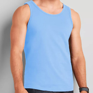 Débardeurs décontractés pour hommes Fasmic International, en tricot uni à col rond, en spandex écologique, noir, bleu, rouge, blanc, marine, vert sarcelle - Product Image 4