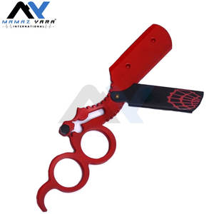 Rasoir droit professionnel pour barbier, couteau à raser la barbe, lame de rasoir en acier inoxydable |   Toilettage manuel - Product Image 2