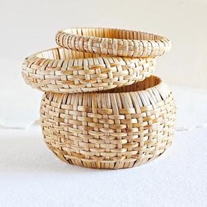 Rattan chunky <b>bangles</b> <b>set</b> of handmade <b>bangle</b> various sizes for sale good choice natural bracelet - Product Image 1