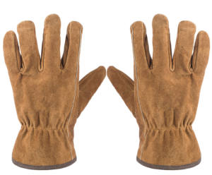 Gants de conduite classiques en cuir de chèvre véritable pour hommes, gants de travail de sécurité en cuir de mouton, gants de travail en peau de chèvre - Product Image 1