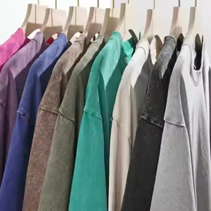 Camisetas de Lona para Hombre, Personalizadas, con Lavado Ácido, Estampadas, Transpirables, Ecológicas, Estilo Urbano, Casual, Manga Corta, para Verano - Product Image 3