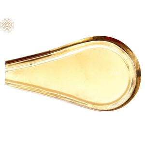 Jarrón de metal indio Abhisheka Patra de latón de 13 pulgadas hecho a mano - Product Image 2