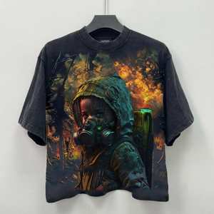 เสื้อยืดพิมพ์ลายกราฟิกผ้าฝ้าย 100% สไตล์วินเทจ คุณภาพพรีเมียม สำหรับทุกเพศ สวมใส่สบาย - Product Image 1