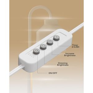 Lámpara Calentadora de Velas Eléctrica con Altura Ajustable y Temporizador, Calentador de Cera Blanco para Velas en Frasco - Product Image 3