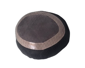 Human Hair Mono Base Toupee Bonnet <b>Wig</b> <b>for</b> <b>Men</b> with Bangladesh Hair Patches and Taz Hair - Product Image 2