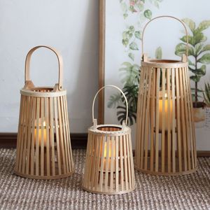 Juego de Portavelas de Bambú Exótico - Decoración Ecológica |   Venta al por mayor - Product Image 2