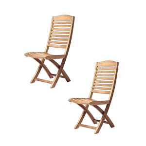 ขายเก้าอี้พับกลางแจ้งโครงไม้สัก ดีไซน์ทันสมัย วางซ้อนกันได้ เป็นมิตรกับสิ่งแวดล้อม เฟอร์นิเจอร์เชิงพาณิชย์สำหรับโรงแรมร้านอาหาร - Product Image 1