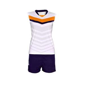 Custom Sleeveless Women Volleyball Uniform Quick Dry Sublimation Printed Chevron Jersey <b>Shorts</b> Set Team Sports - Product Image 4