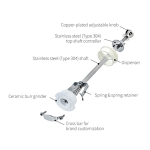 Máy xay tiêu bằng tre thủ công, thiết kế cổ điển, có thể nạp lại, sản xuất tại Đài Loan, dùng để ăn uống, nấu ăn, làm quà tặng - Product Image 3