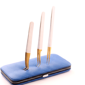 Pinces à cils en acier inoxydable durables personnalisées OEM avec étui magnétique et emballage à marque privée - Product Image 4