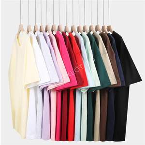 T-shirt d'été imprimé pour homme grande taille de marque mondiale célèbre, manches courtes, col rond en coton uni, couleur unie, vente en gros de t-shirts grande taille - Product Image 1