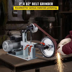 Levigatrice a Nastro e a Disco 3 in 1 a Velocità Costante 2HP 1500W 110V, Levigatrice da Banco di Grado Industriale 2'' x 82'' con 3 Mole Abrasive da 12 Pollici - Product Image 2