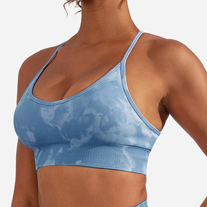 Hot Sale Women Sports Bra Cross Beauty <b>Back</b> Zipper Yoga Bra Gym Wear Fitness Workout High Intensity Sports Bra for Women - Product Image 6