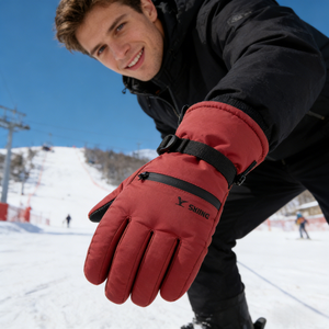 Wholesale Windproof Ski Snow Snowboard <b>Gloves</b> Waterproof Touchscreen Winter Sports Leather <b>Gloves</b> For Motorcycle Outdoor <b>Work</b> - Product Image 2