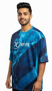 <b>Mens</b> Trendy Regular Fit Sublimation Polyester/Cotton Breathable Quick Dry T-Shirt Casual Streetwear - Product Image 5