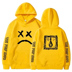 Custom Oversized Graphic Hoodie Womens <b>Skeleton</b> Rose Print Heavyweight Fleece Pullover Sweatshirt Y2K Vintage Streetwear Hoodies - Product Image 1