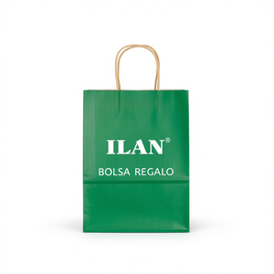 Sacchetto Regalo ILAN 25x12x33.5cm in Carta Verde per Regali - Product Image 1