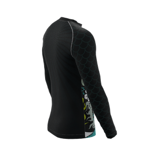 Custom Fully Sublimation Rash Guards <b>Men</b> Quick Dry Boxing Martial Arts Rash Guard MMA BJJ <b>Compression</b> Training <b>Shirt</b> - Product Image 6