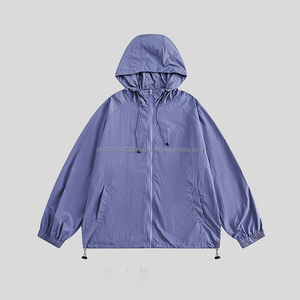 ชุดกีฬาผ้าไนลอนระบายอากาศน้ำหนักเบากันน้ำกางเกงขาสั้นมีฮู้ดแบบยืดหยุ่นมีซิปสั้น - Product Image 5