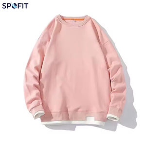เสื้อสเวตเชิ้ตไหมพรมผู้ชายทรงโอเวอร์ไซส์ บางเบา สำหรับฤดูหนาว สไตล์ลำลอง คอกลม สีพื้น ใส่ได้ทั้งชายหญิง ชุดคู่รัก แฟชั่นแนวสตรีท ฮิปฮอป - Product Image 3