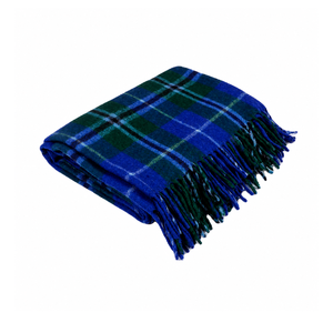 Manta de Lana India de Exportación Premium, Diseño Jacquard Tartan Acogedor para Uso en el Hogar, Hotel o Viajes, Comprar Ahora - Product Image 1