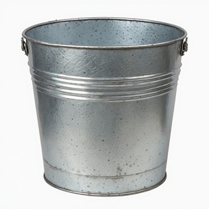 Pot de fleurs rond en métal de qualité supérieure, conçu pour les plantes d'intérieur, l'aménagement paysager extérieur et une utilisation décorative durable - Product Image 2