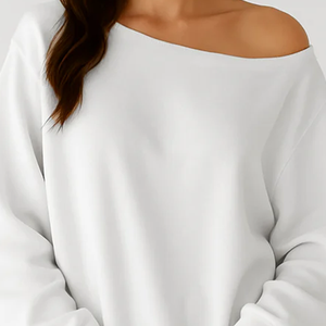 Sweat-shirt doublé personnalisé style sororité, à manches longues et épaules tombantes, coupe décontractée, chic et confortable pour le quotidien - Product Image 4