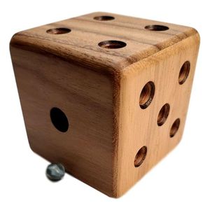 Natural Wooden Polyhedral Dice Artisan Crafted Eco-Friendly Durable <b>Set</b> for Tabletop Board Games Tradebyd - Product Image 4