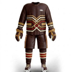 Tenue de hockey sur glace pour hommes, vêtements d'équipe athlétiques durables avec ajustement flexible pour l'entraînement, la compétition et les événements - Product Image 1