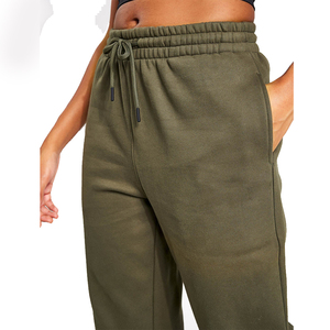 Wholesale Custom 100% Cotton Fleece Loose Fitness Sports Wear Thick Baggy Jogger Pants Quick Dry Woman's Sweatpants for Women - Product Image 2