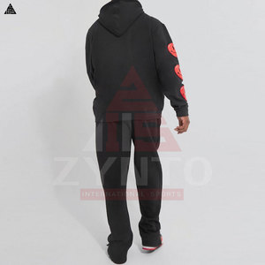 Hoodie unisexe personnalisé pour homme, impression gonflée, grandes tailles, streetwear basique, en coton mélangé et molleton, style puffer - Product Image 5