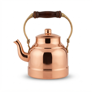 Tetera Moderna Minimalista de Cobre Puro Pulido para Estufa, Hervidor de Agua, Venta al por Mayor, Suministro Directo del Fabricante - Product Image 1