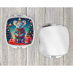 Espejo de maquillaje de viaje compacto Koala, diseño plegable de mano, regalo de Navidad para mujeres y niñas - Product Image 4
