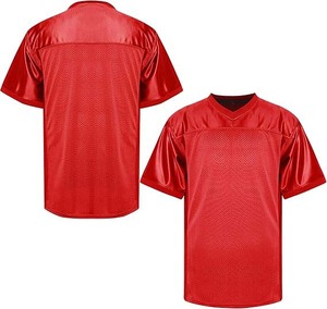 เสื้อเจอร์ซีย์ตาข่ายคอวี-สไตล์รักบี้-ชุดทีมกีฬา-ระบายอากาศได้ดี ซึมซับเหงื่อ แห้งเร็ว ต้านเชื้อแบคทีเรีย สำหรับทุกเพศ - Product Image 1
