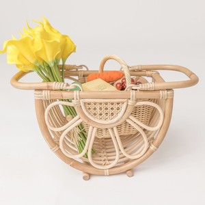 Cestas de mimbre tejidas con asas, cesta de ratán para bebés y niños pequeños, precio al por mayor, bolso de verano para niños - Product Image 4