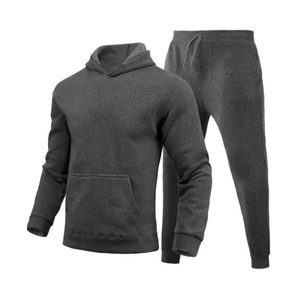 Ensemble de jogging unisexe en molleton, design tendance, sweat-shirt et pantalon de survêtement coupe classique avec logo - Product Image 3