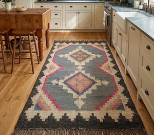 Handwoven Tribal Boho Southwestern <b>Kitchen</b> <b>Runner</b> <b>Rug</b> Rustic Farmhouse Carpet for Hallway Bedroom Entryway Floor Home Decor - Product Image 1