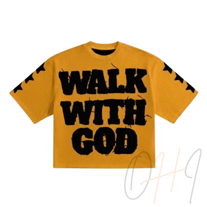 Camiseta Oversize Cristiana Urbana Walk God, Fabricación OEM de Primera Calidad, al Mejor Precio, Elegante, Ecológica y Transpirable - Product Image 5